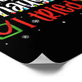 Grappig Kerstshirt Leuk Stout Ik Heb Het Geprobeer Poster (Hoek)
