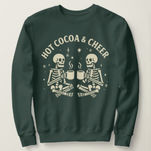 Grappig Kerstskelet – Hot Cocoa & Cheer Trui