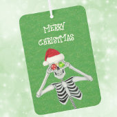 Grappig Kerstskelet Ornament Oogbollen Groen Luchtverfrisser