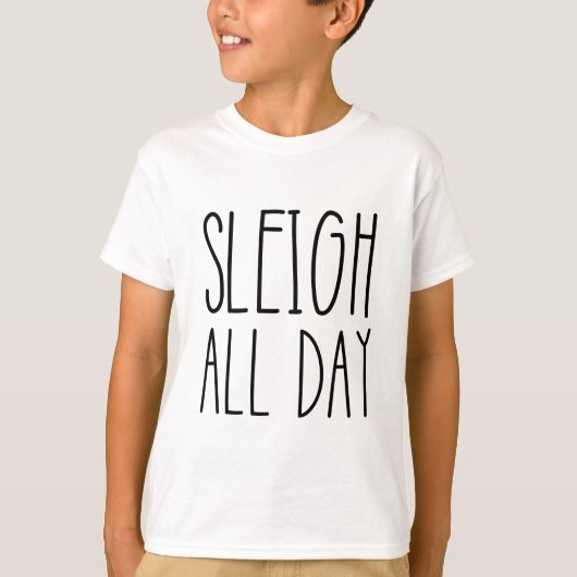 Grappig kerstslogan T-shirt (Voorkant)
