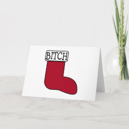 Grappig kerststoppingen feestdagen kaart