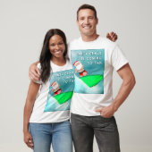 Grappig kerstsurfen t-shirt (Unisex)