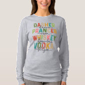 Grappig Kerstsweatshirt Dasher Prancer Blitzen T-shirt (Voorkant)