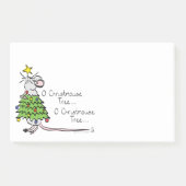 Grappig kersttaartje-Cartoon Post-it® Notes (Voorkant)