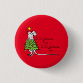 Grappig kersttaartje-Cartoon Ronde Button 3,2 Cm (Voorkant)