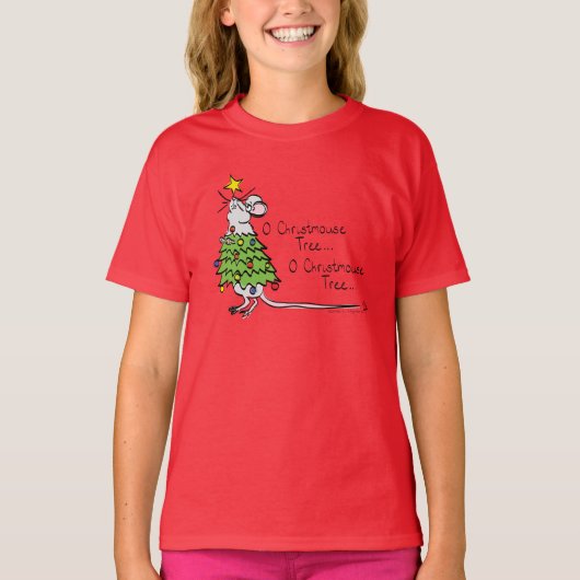 Grappig kersttaartje-Cartoon T-shirt (Voorkant)