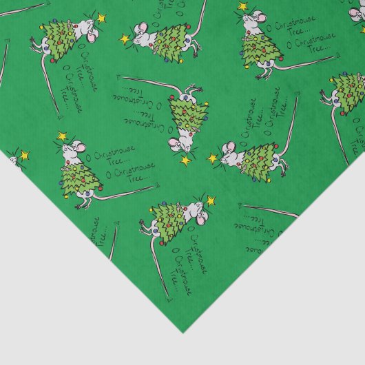 Grappig kersttaartje-Cartoon Tissuepapier (Detail)