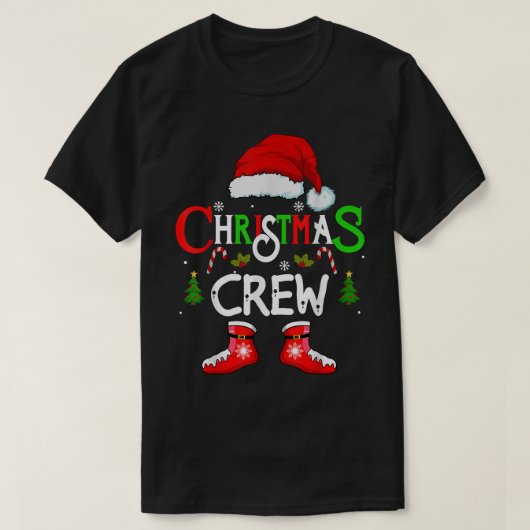 Grappig kerstteam Xmas Squad santa Family Pajam T-shirt (Design voorkant)