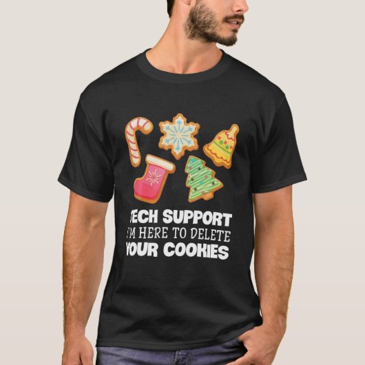 Grappig kersttech Support Computer IT Xmas Cook T-shirt (Voorkant)
