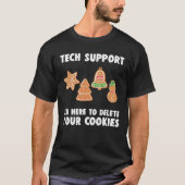 Grappig kersttech Support Computer Programmer T-shirt (Voorkant)
