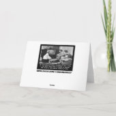 Grappig kersttelevisie feestdagen kaart (Achterkant)