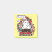 Grappig kerstthema 2020 SANTA ASKING Post-it® Notes (Voorkant)