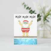 Grappig kerstvakantie briefkaart (Staand voorkant)