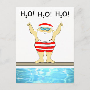 Grappig kerstvakantie briefkaart