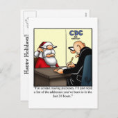 Grappig kerstvakantie-Briefkaart Feestdagenkaart (Voorkant / Achterkant)