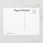 Grappig kerstvakantie-Briefkaart Feestdagenkaart (Achterkant)