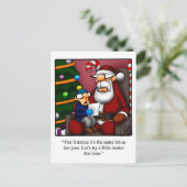 Grappig kerstvakantie-Briefkaart Feestdagenkaart (Staand voorkant)