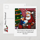 Grappig kerstvakantie-Briefkaart Feestdagenkaart (Voorkant / Achterkant)