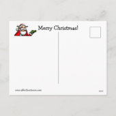 Grappig kerstvakantie-Briefkaart Feestdagenkaart (Achterkant)