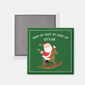 Grappig Kerstvakantiepaard Magneet (Voorkant / Achterkant)