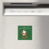 Grappig Kerstvakantiepaard Magneet (Insitu (Vaatwasser))