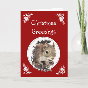 Grappig kerstvierkant Dierlijk Humor Feestdagen Kaart