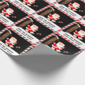 Grappig Kerstvoetbalgeschenk Cadeaupapier (Hoek)