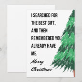 Grappig kerstWenskaart Feestdagenkaart (Voorkant / Achterkant)