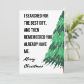 Grappig kerstWenskaart Feestdagenkaart (Staand voorkant)