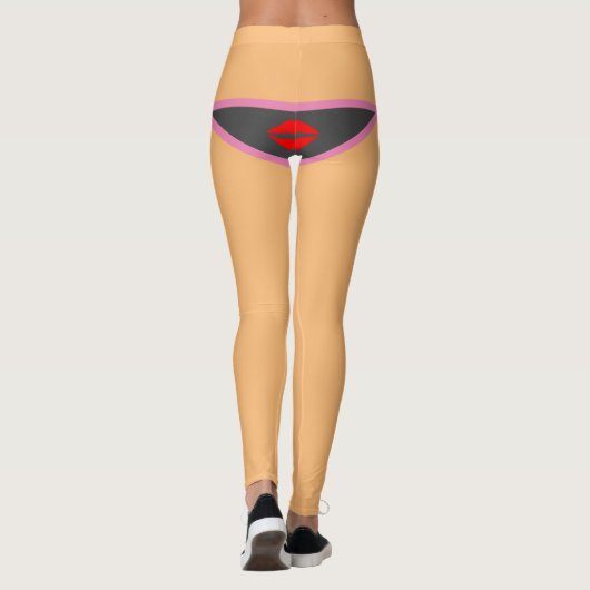 Grappig kerstwerk Yoga-oefening Gift Idee Leggings (Achterkant)