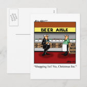 Grappig kerstwinkelen Humor Briefkaart (Voorkant / Achterkant)