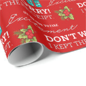 Grappig kerstwrapper cadeaupapier (Rol Hoek)