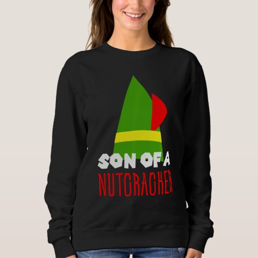 Grappig kerstzoon van een voedingskraker trui (Voorkant)