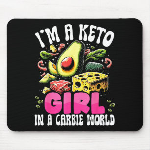Grappig Keto Cadeau - Ik Ben Een Carbie Meisje In Muismat