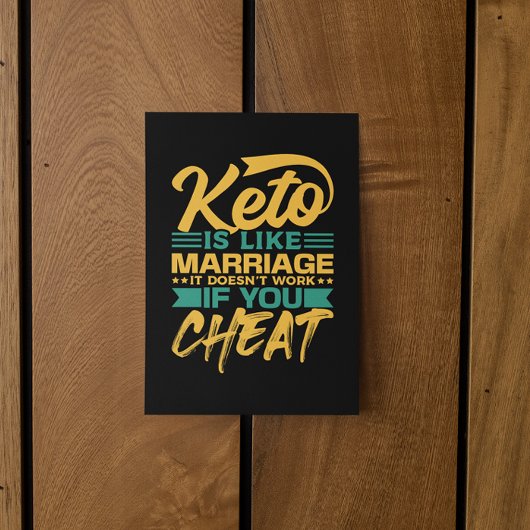 Grappig Keto Dieet Vreemdgaan Quote Briefkaart