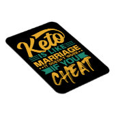 Grappig Keto Dieet Vreemdgaan Quote Magneet (Rechterzijde)