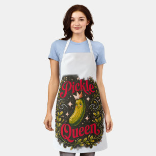 Grappig Keuken Schort voor Koningin van de Augurk 