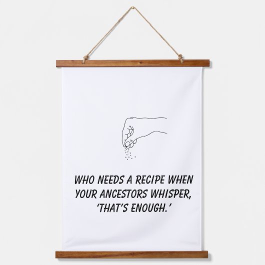 Grappig Keuken Tapijt - Voorouderlijke Koken Wijsh Hangend Wandkleed (Voorkant)