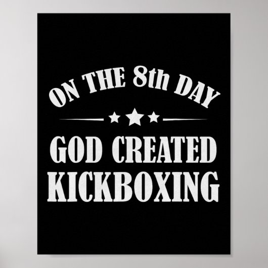 Grappig kickbokscadeau Bijbel Vechtkunst Kick Boxi Poster (Voorkant)