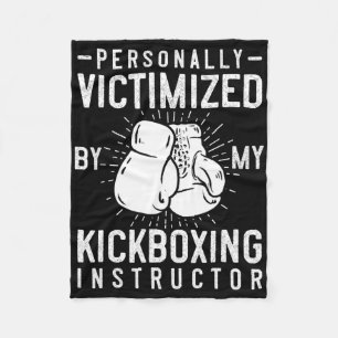 Grappig kickbokscadeau voor kickbokser training Cl Fleece Deken