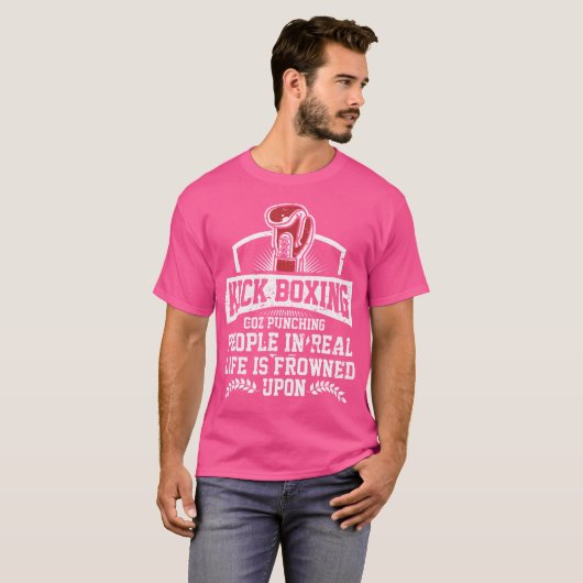 Grappig Kickbokscadeau Voor Rude Martial Arts Boxe T-shirt (Voorkant volledig)