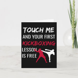 Grappig Kickboksen Kick Boxing Sensei T Shirt Gift Kaart