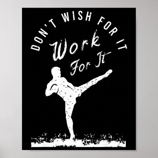 Grappig kickboksoutfit voor een kickbokser _3 poster (Voorkant)