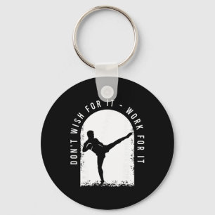 Grappig kickboksoutfit voor een kickbokser sleutelhanger
