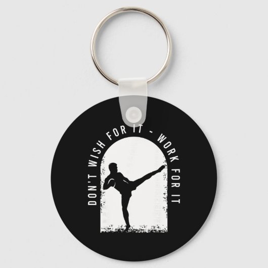 Grappig kickboksoutfit voor een kickbokser sleutelhanger (Voorkant)