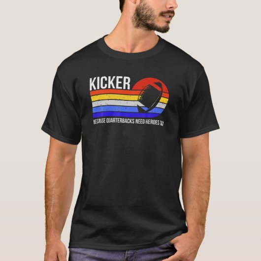 Grappig Kicker omdat de halterbacks ook helden nod T-shirt (Voorkant)