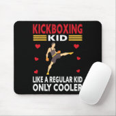 Grappig Kid Kickboxer Outfit - Bokskind Muismat (Met muis)