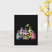 Grappig Kies Uw Gifappel Halloween Gothic Prin Kaart (Gele Bloem)