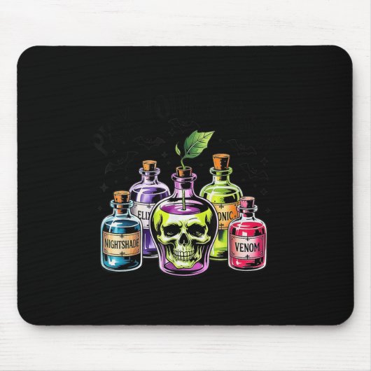 Grappig Kies Uw Gifappel Halloween Gothic Prin Muismat (Voorkant)