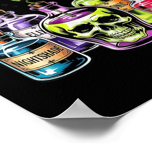 Grappig Kies Uw Gifappel Halloween Gothic Prin Poster (Hoek)